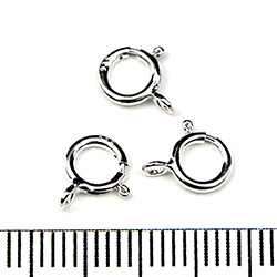 Springlås med öppen fästögla 5,9 mm sterling silver